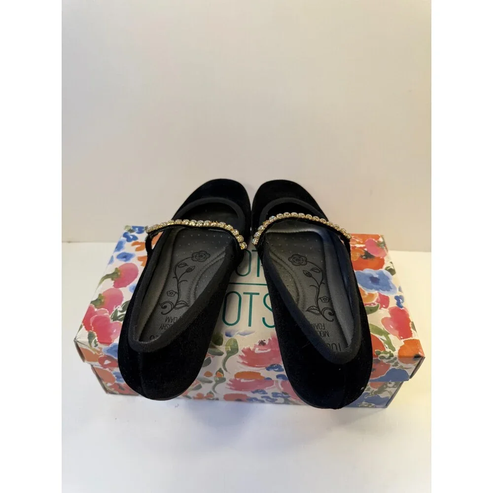 Mootsies Tootsies Womens Slip On Black VT US 8.5